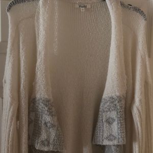 womens long sleeve cream asymmetrical sweater